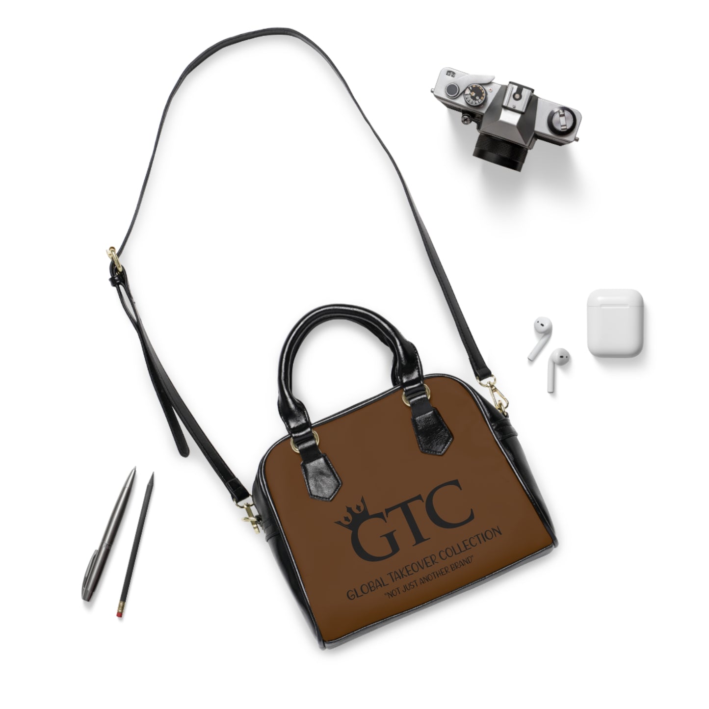 GTC Brown S1 Shoulder Handbag