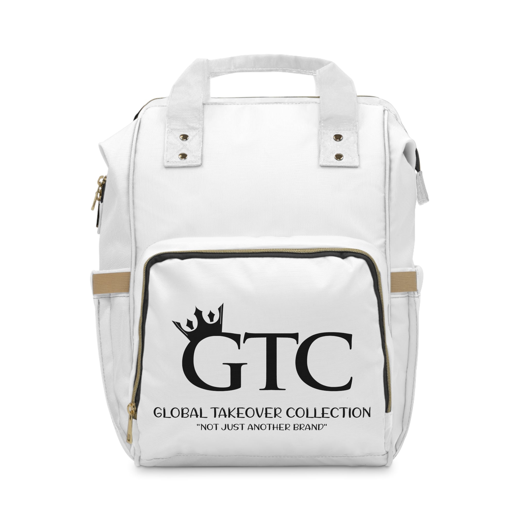 GTC White Multifunctional Diaper Backpack