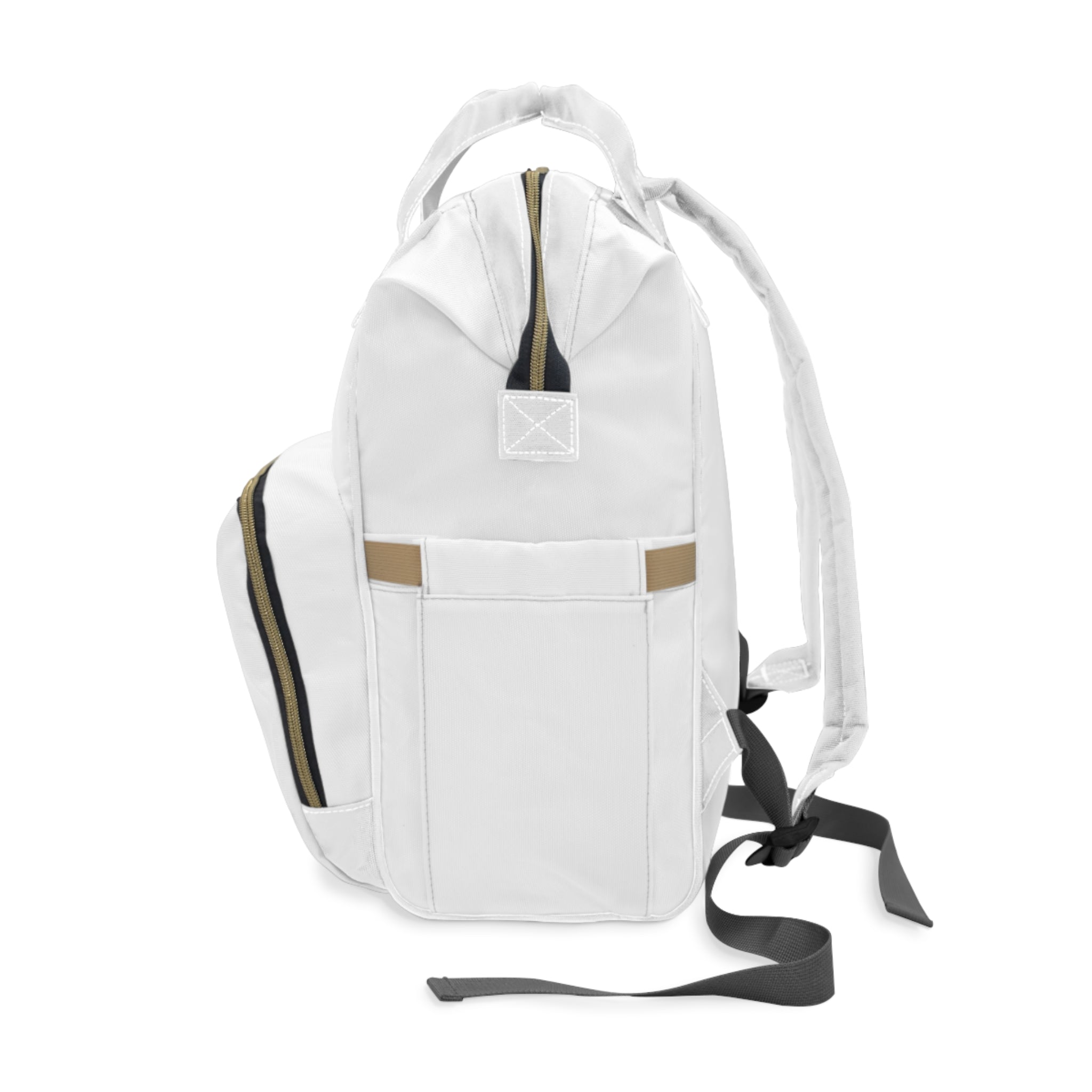 GTC White Multifunctional Diaper Backpack