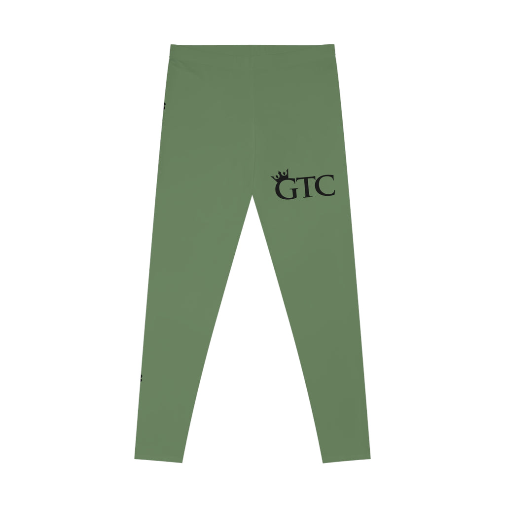 GTC On The Money Green Slogan Leggings