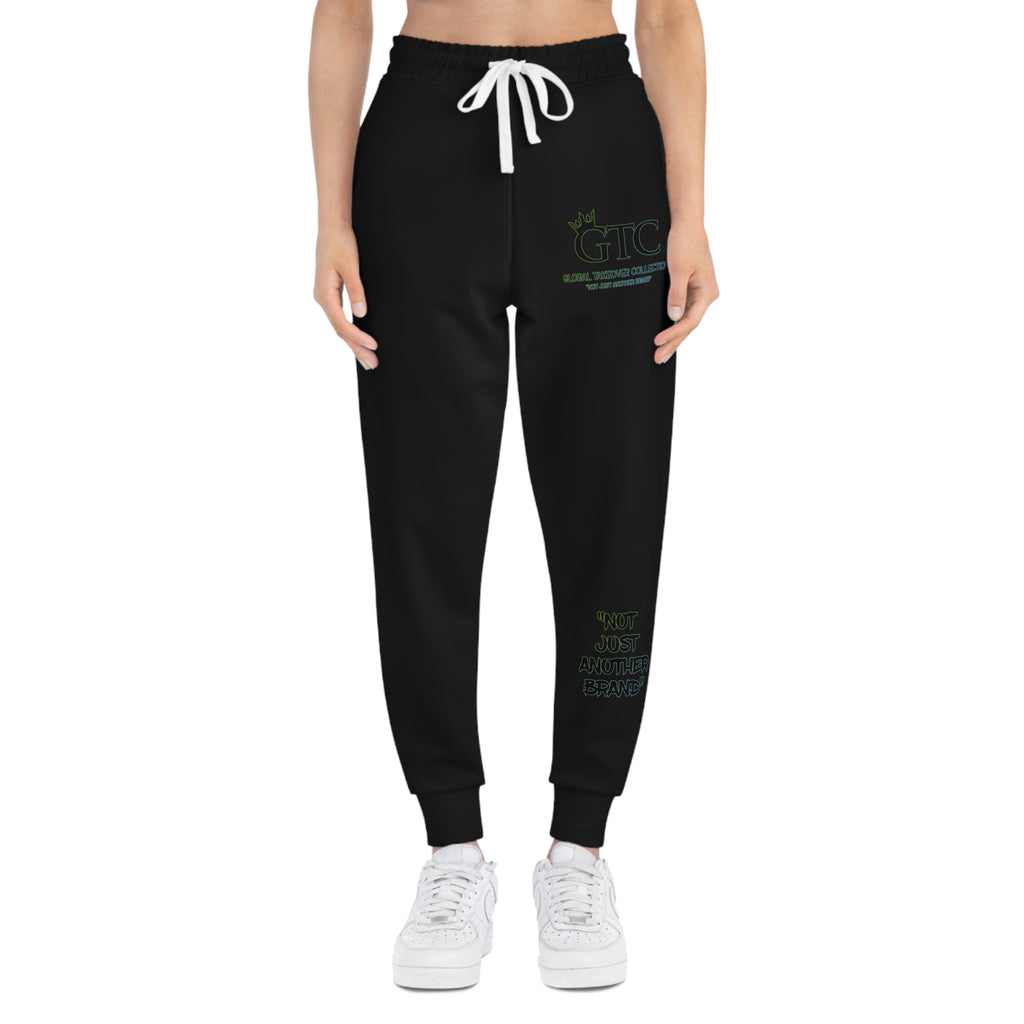 GTC Slogan Blue & Green Athletic Joggers