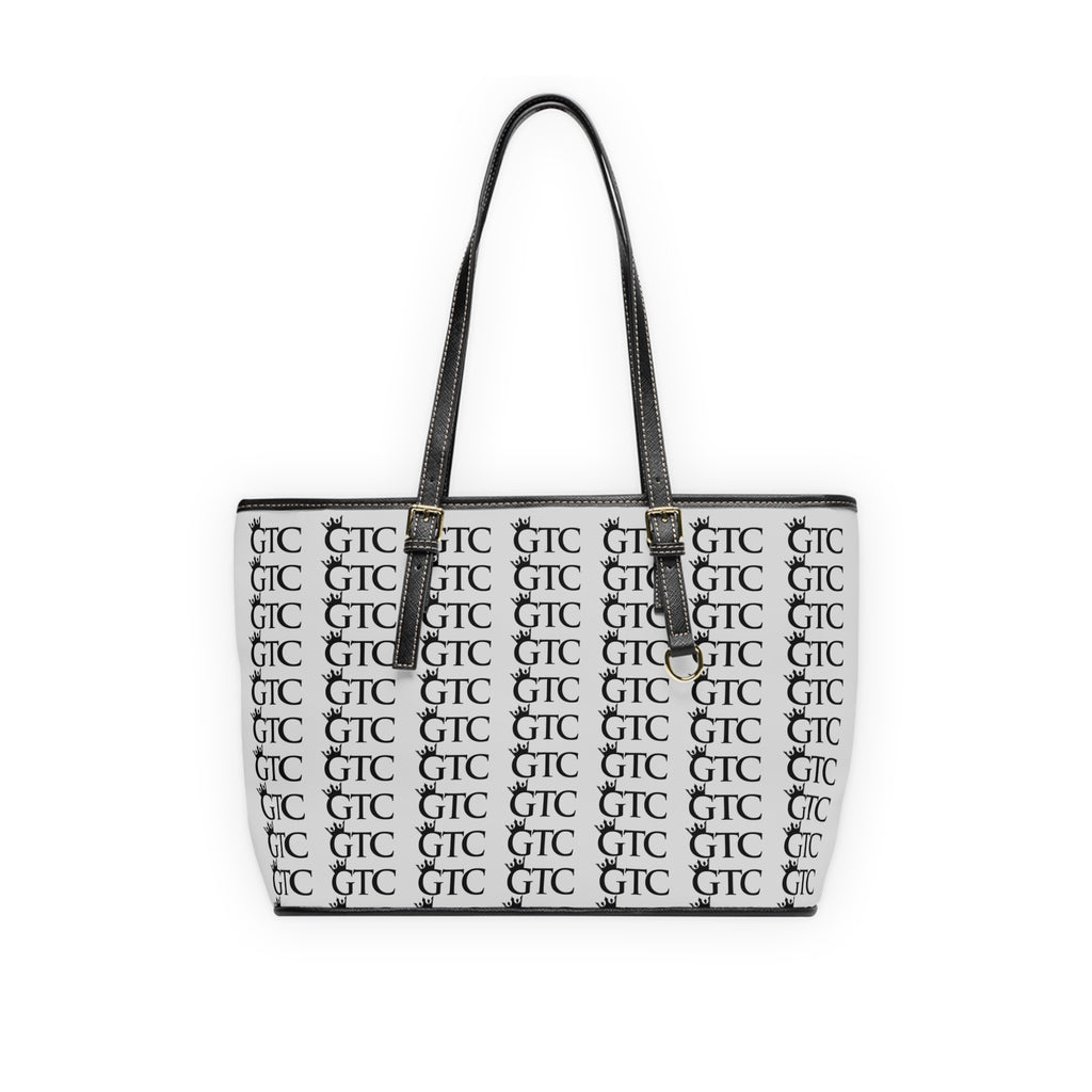 GTC Royal Silver Multi Logo PU Leather Shoulder Bag