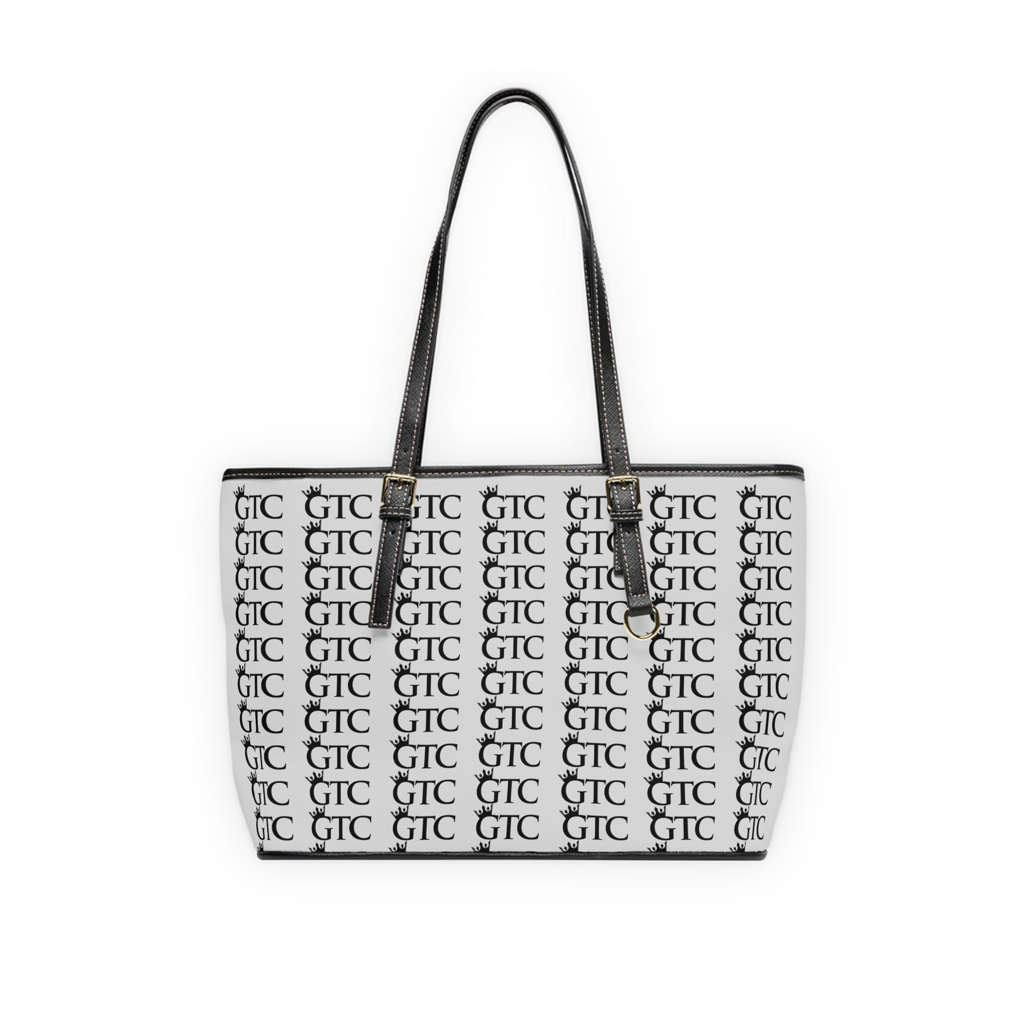 GTC Royal Silver Multi Logo PU Leather Shoulder Bag