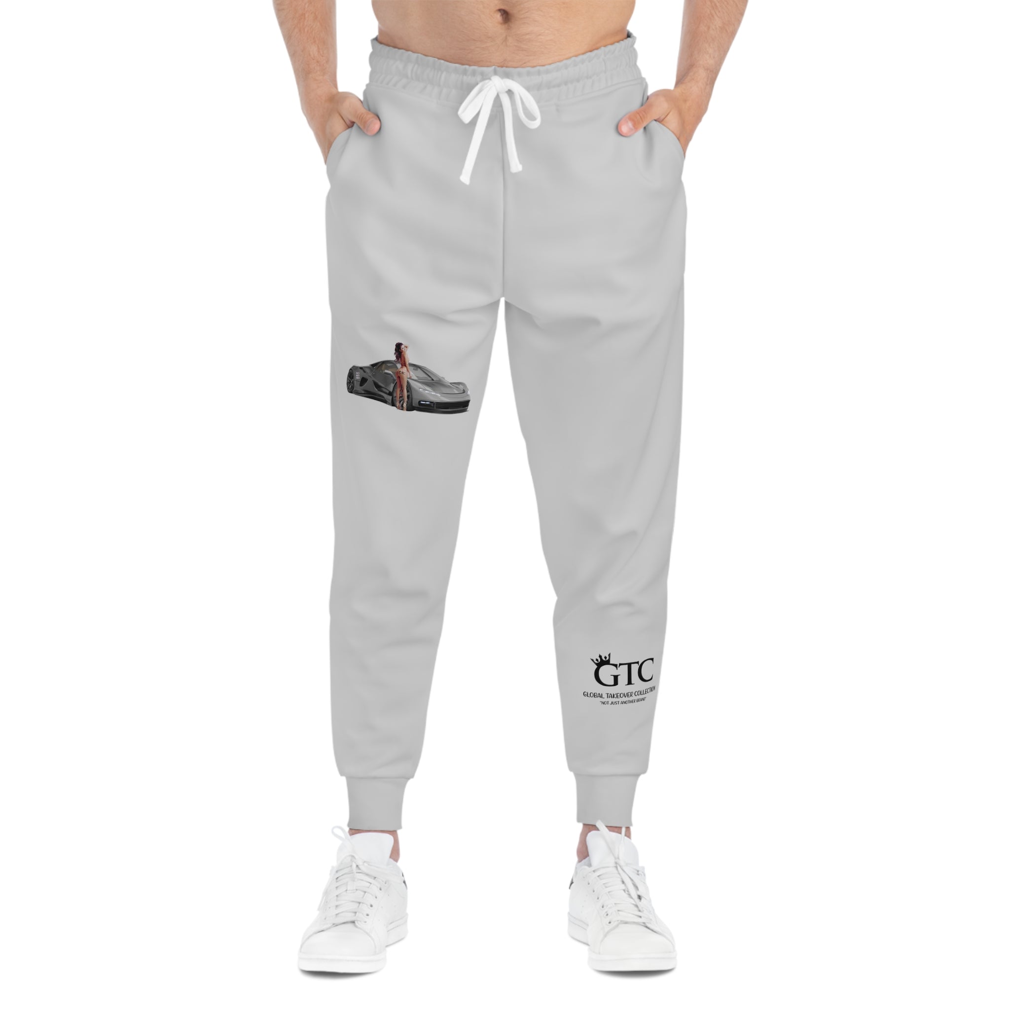 GTC Royal Silver Athletic Racing Lifestyle Joggers