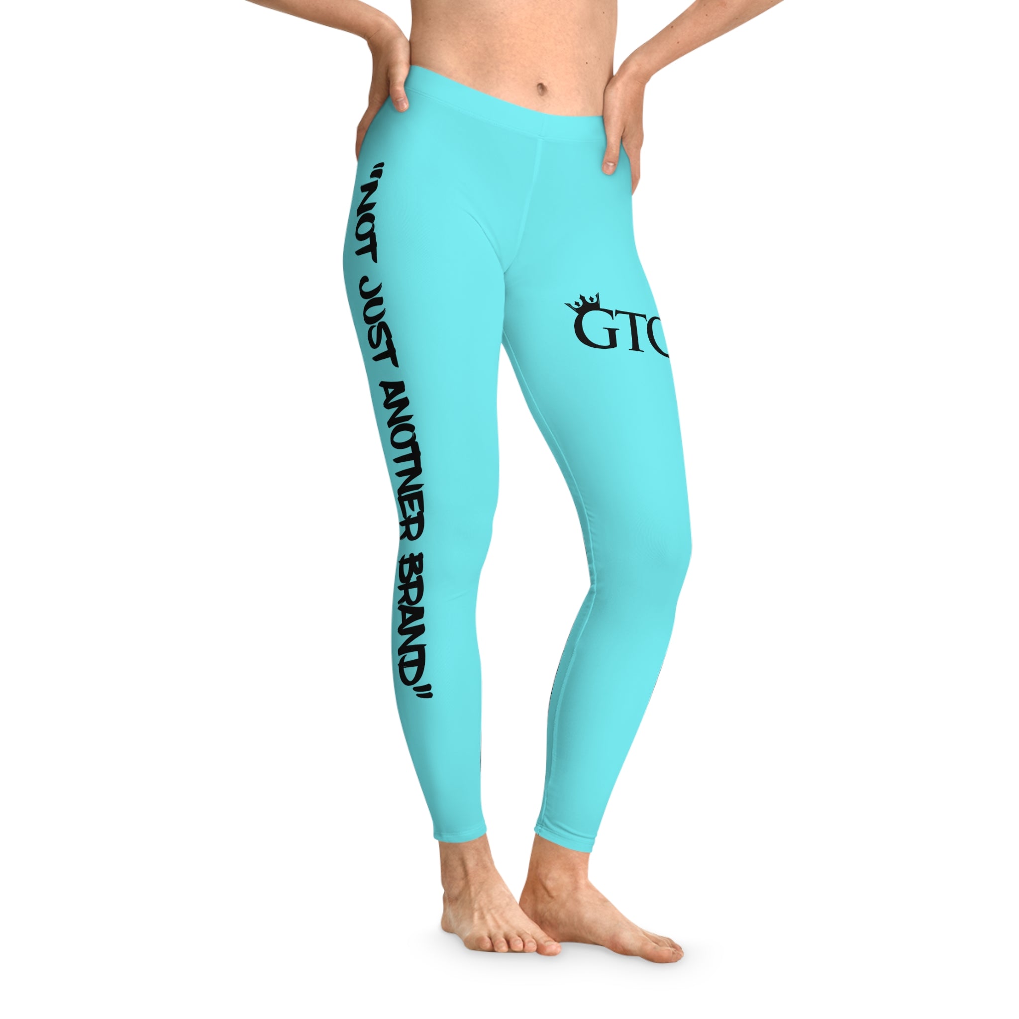GTC Electric Blue Slogan Leggings