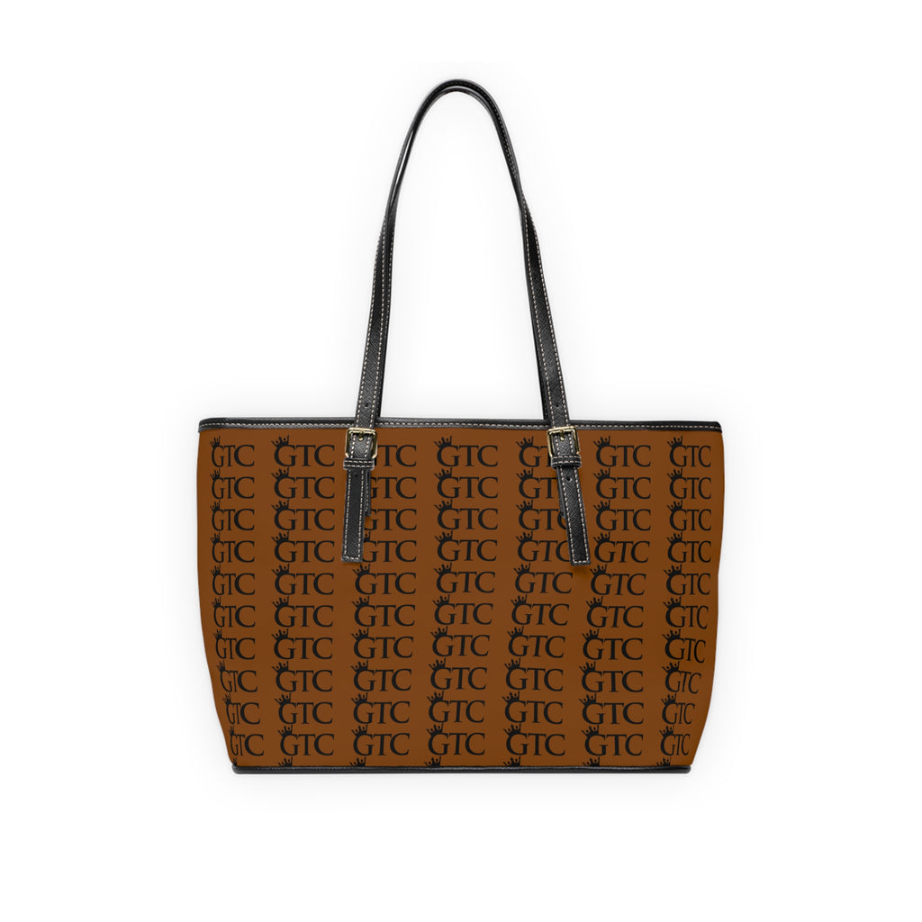 GTC Chocolate PU Leather Shoulder Bag