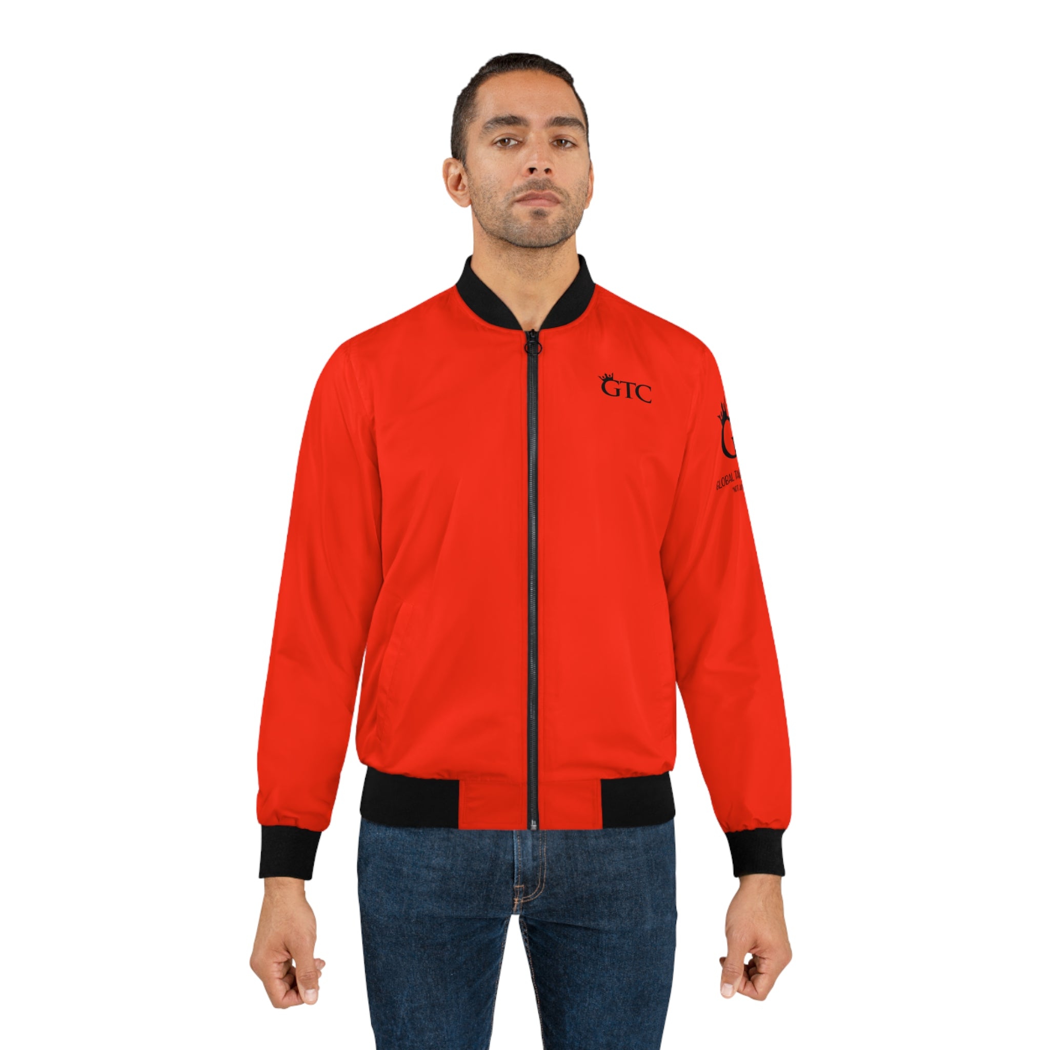 GTC Sports Car  Red Fine Art  Bomber Jacket