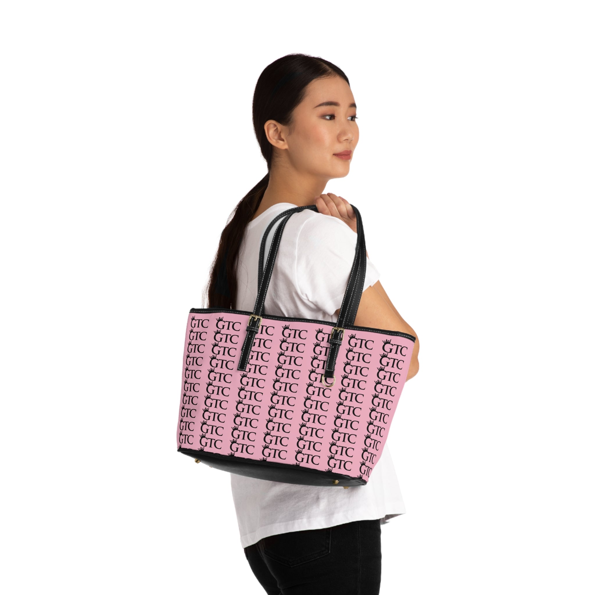 GTC Royal Pink PU Leather Shoulder Bag