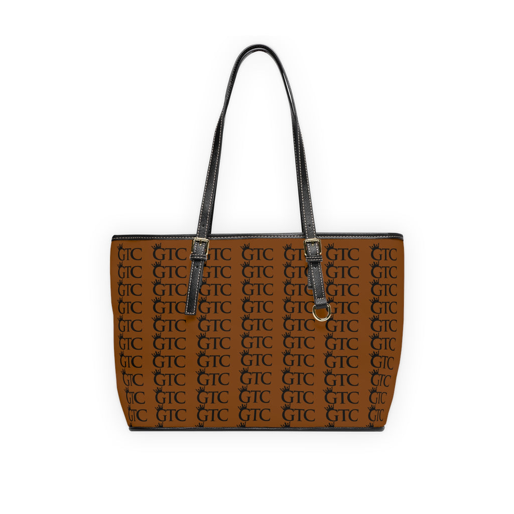 GTC Chocolate PU Leather Shoulder Bag