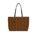 GTC Chocolate PU Leather Shoulder Bag