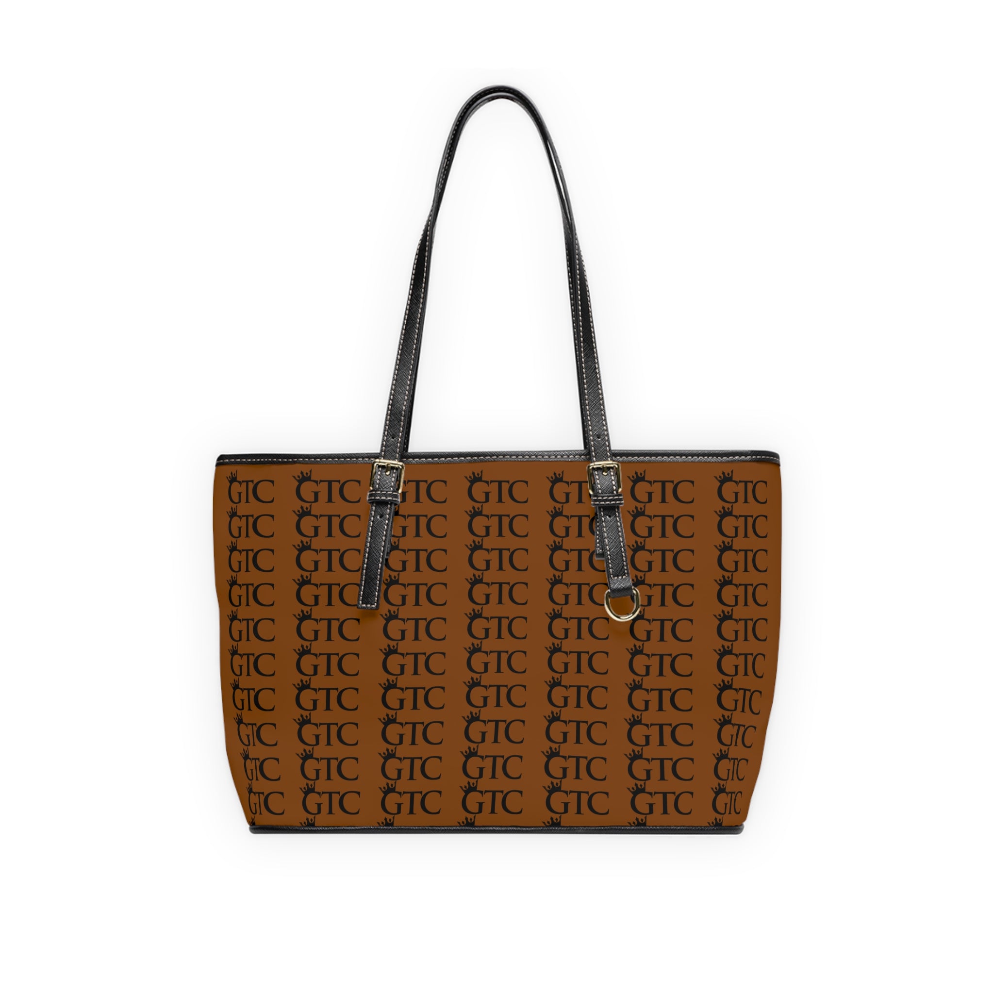 GTC Chocolate PU Leather Shoulder Bag