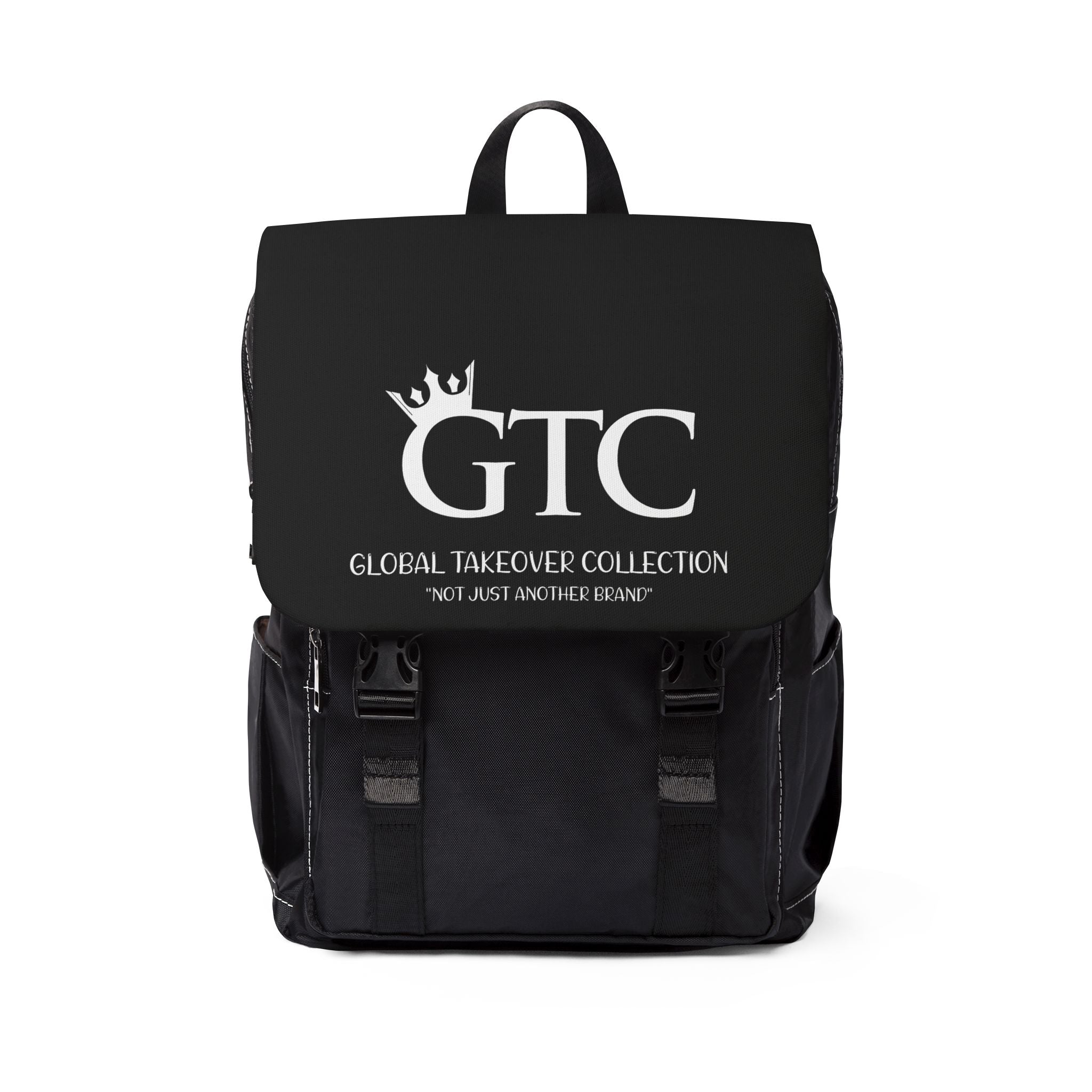 GTC Logo & Slogan Unisex Casual  Backpack - Stylish Everyday Bag, Perfect for School, Work, Travel, Gifting, Teen Essentials