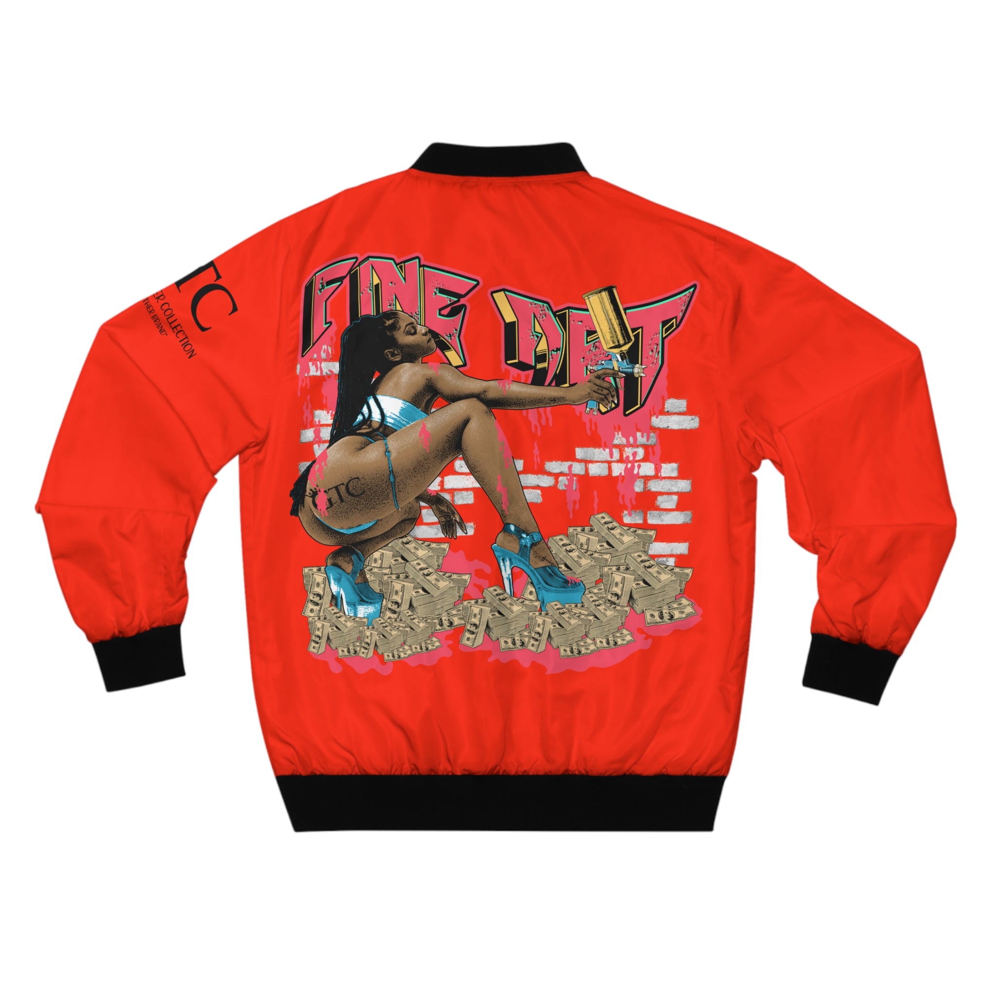 GTC Sports Car  Red Fine Art  Bomber Jacket