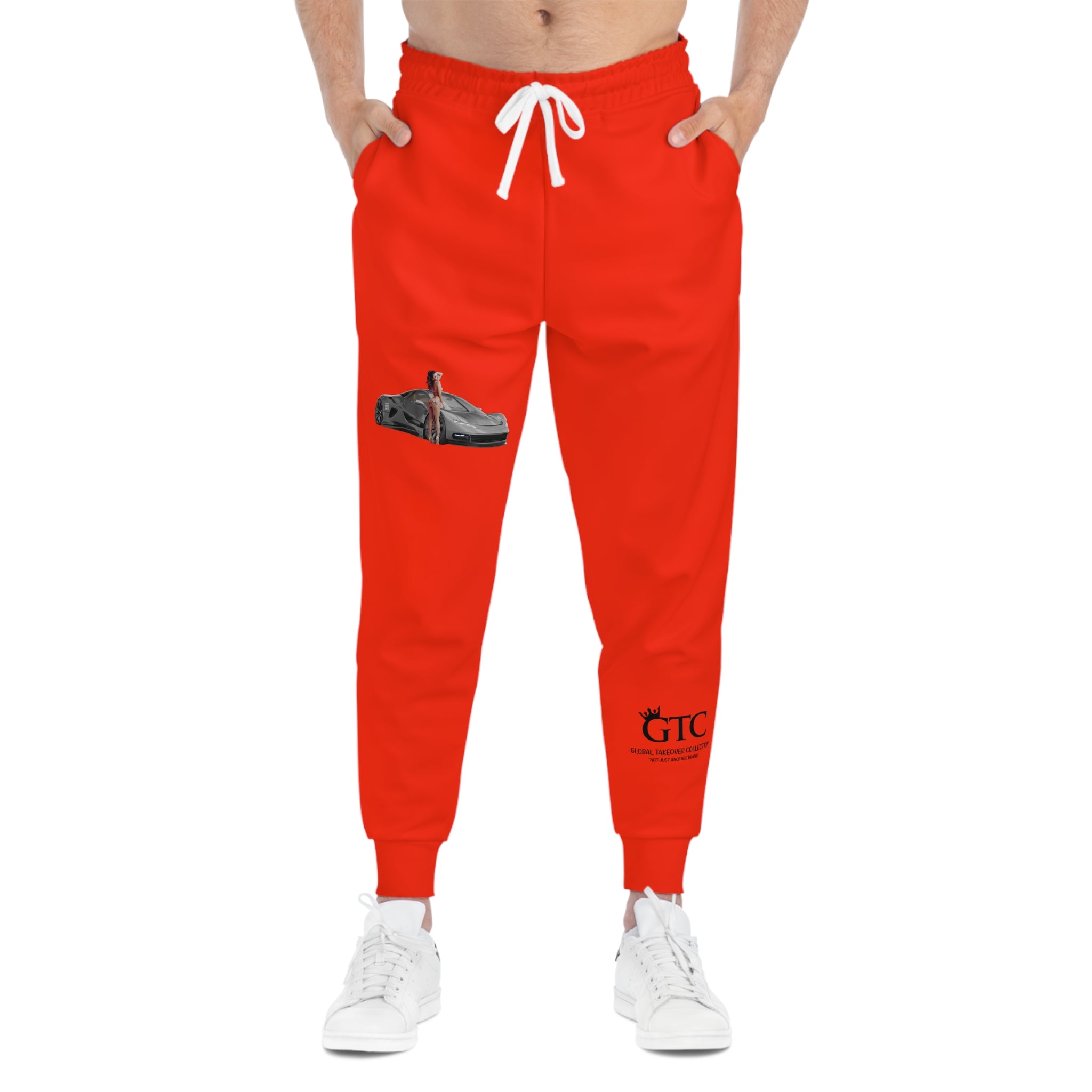 GTC Sports Car Red Athletic Racing Lifestyle Joggers