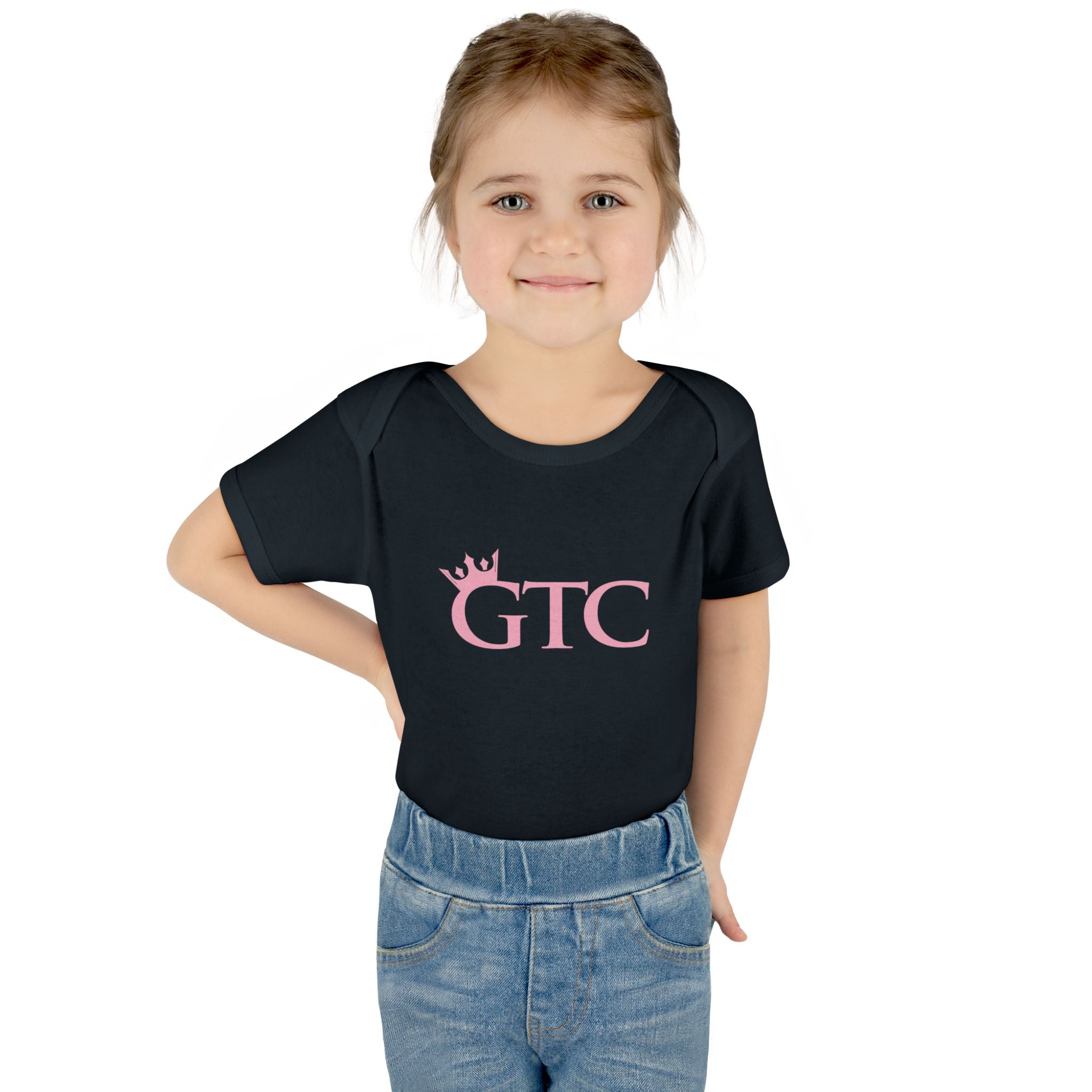GTC Royal Pink Logo Babies Bodysuit