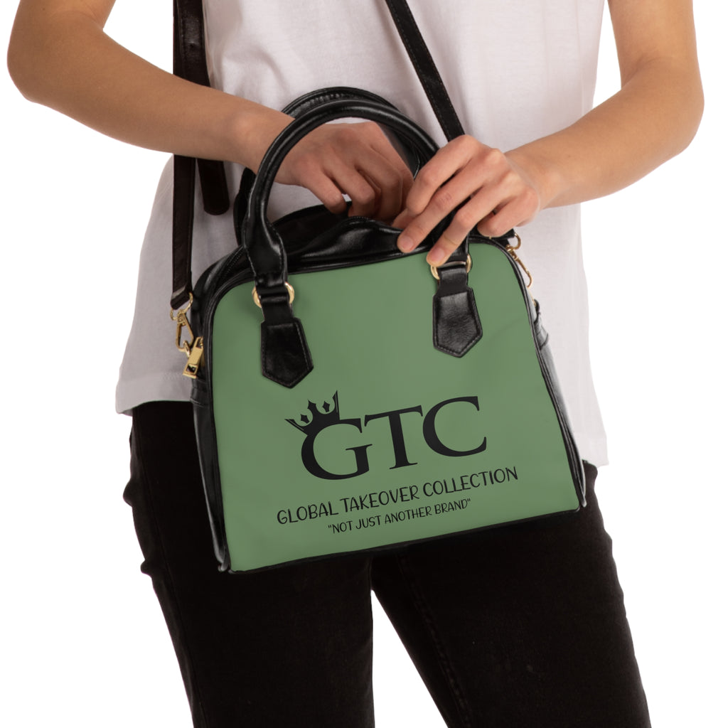 GTC On The Money Green S1 Shoulder Handbag