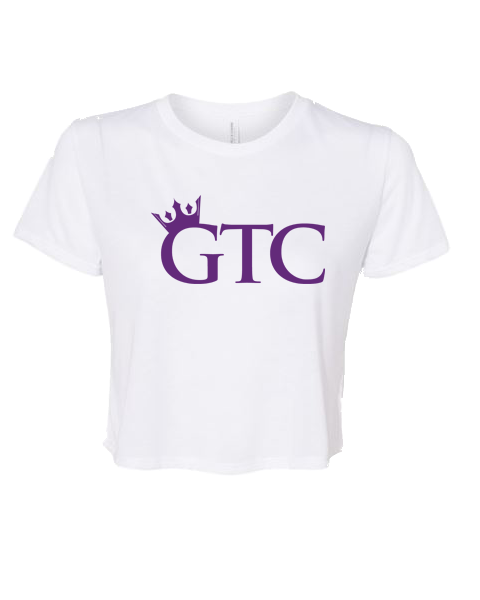 GTC Purple Elite Performance Workout Crop T-Shirt