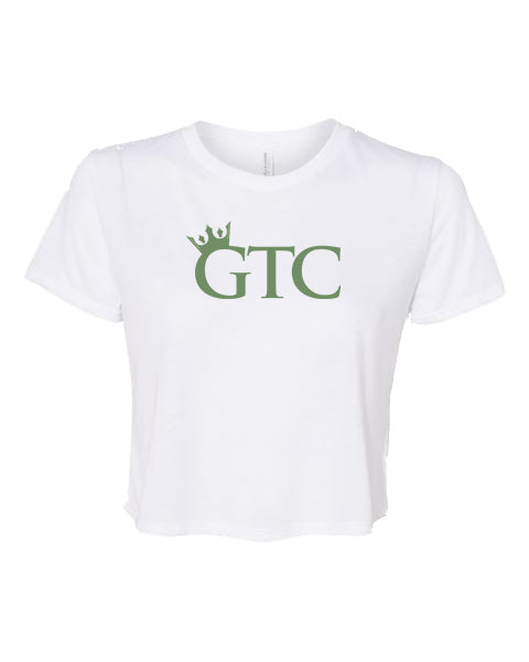 GTC On The Money Green Elite Performance V2 Workout Crop T-Shirt
