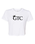 GTC Midnight Black Elite Performance Workout Crop T-Shirt