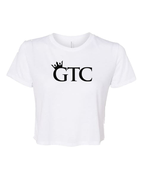 GTC Midnight Black Elite Performance Workout Crop T-Shirt