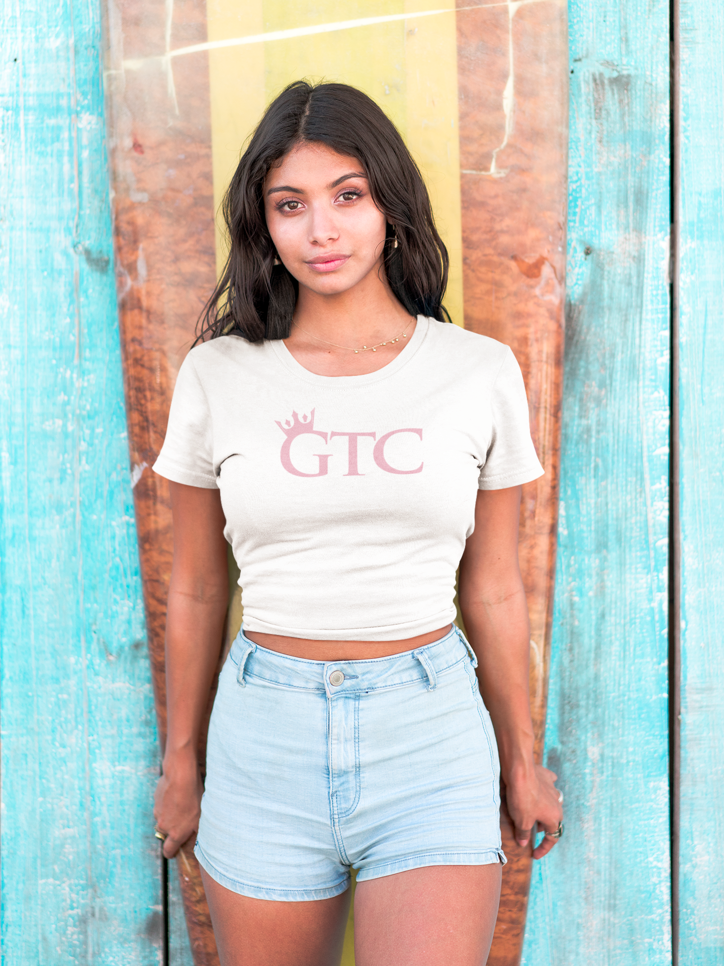 GTC Royal Pink Elite Performance Workout Crop T-Shirt