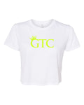 GTC Highlighter Yellow Elite Performance Workout Crop T-Shirt