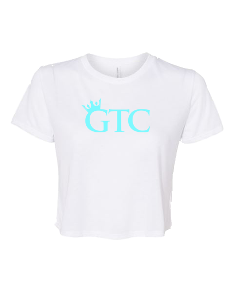 GTC Electric Blue Elite Performance Workout Crop T-Shirt