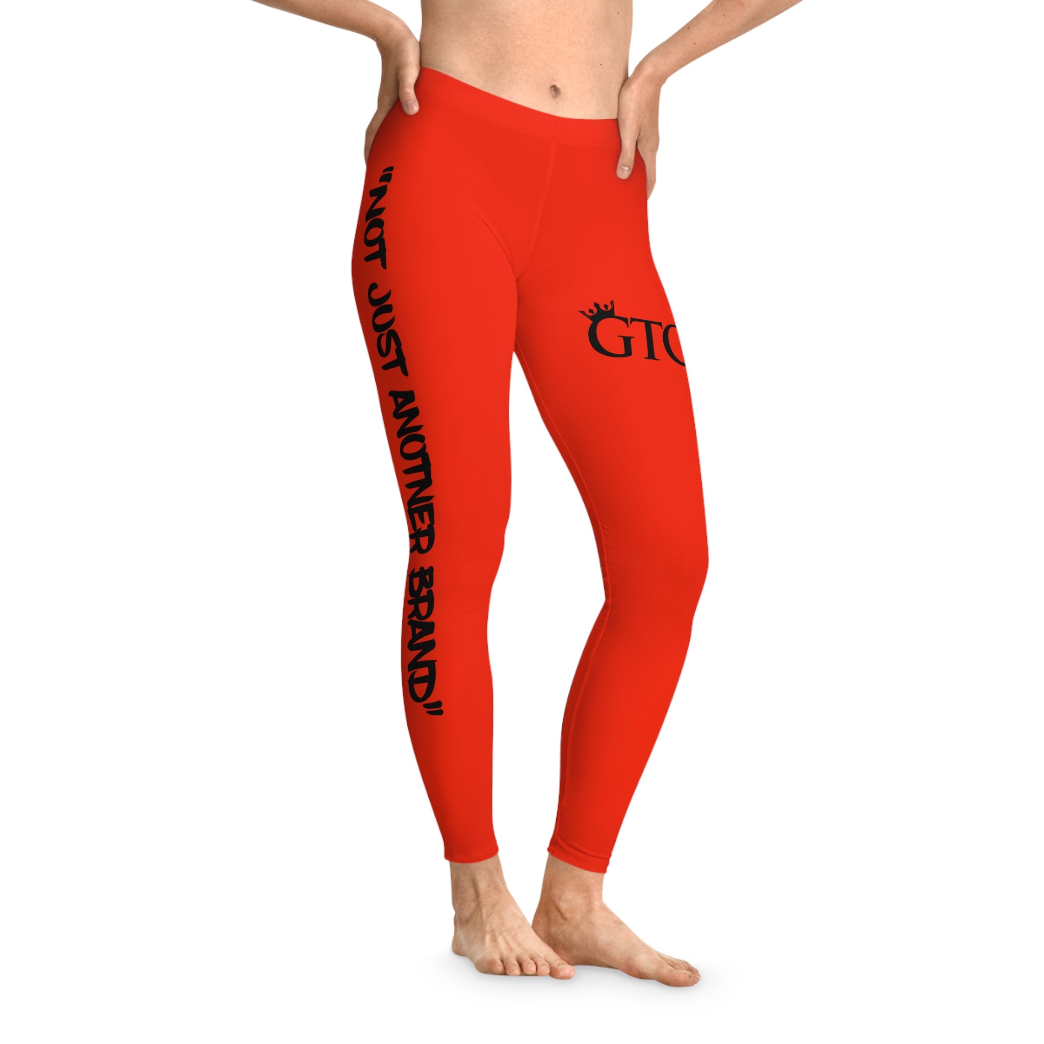 GTC Sports Car Red Slogan Leggings