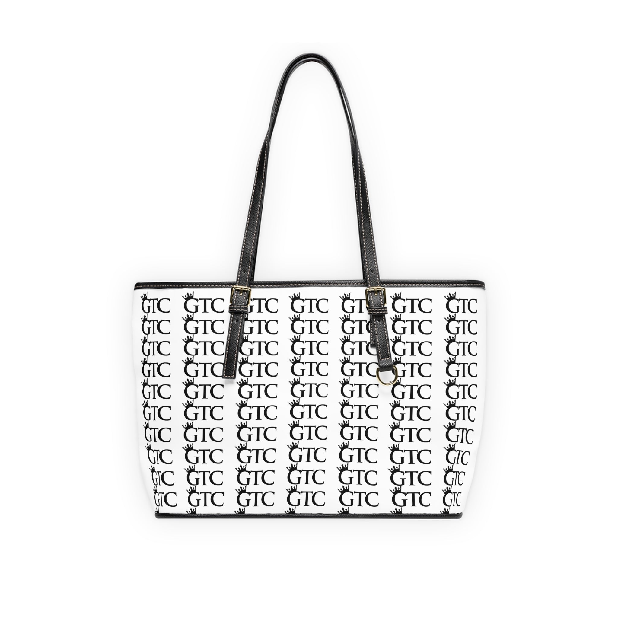 GTC White PU Leather Shoulder Bag