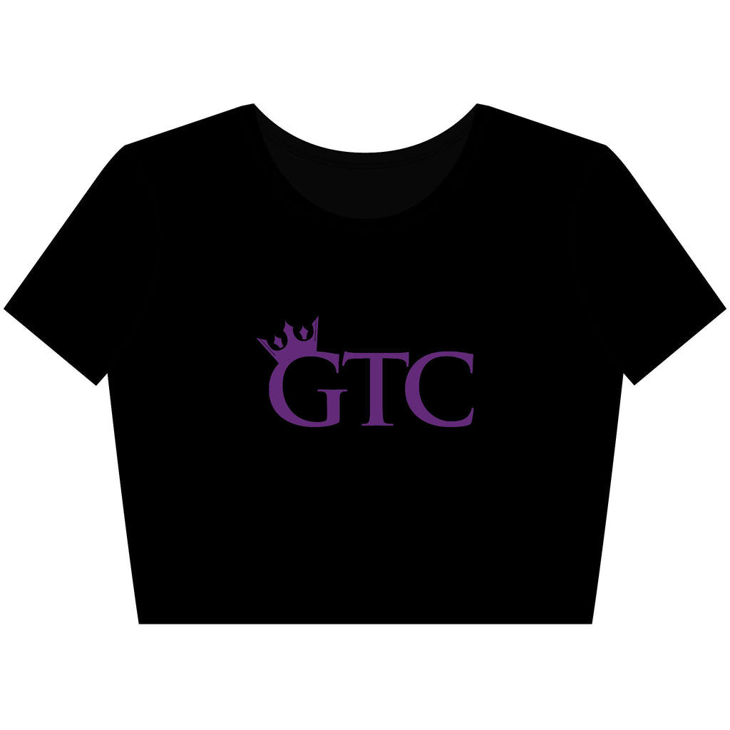 GTC Purple Elite Performance Workout Crop T-Shirt