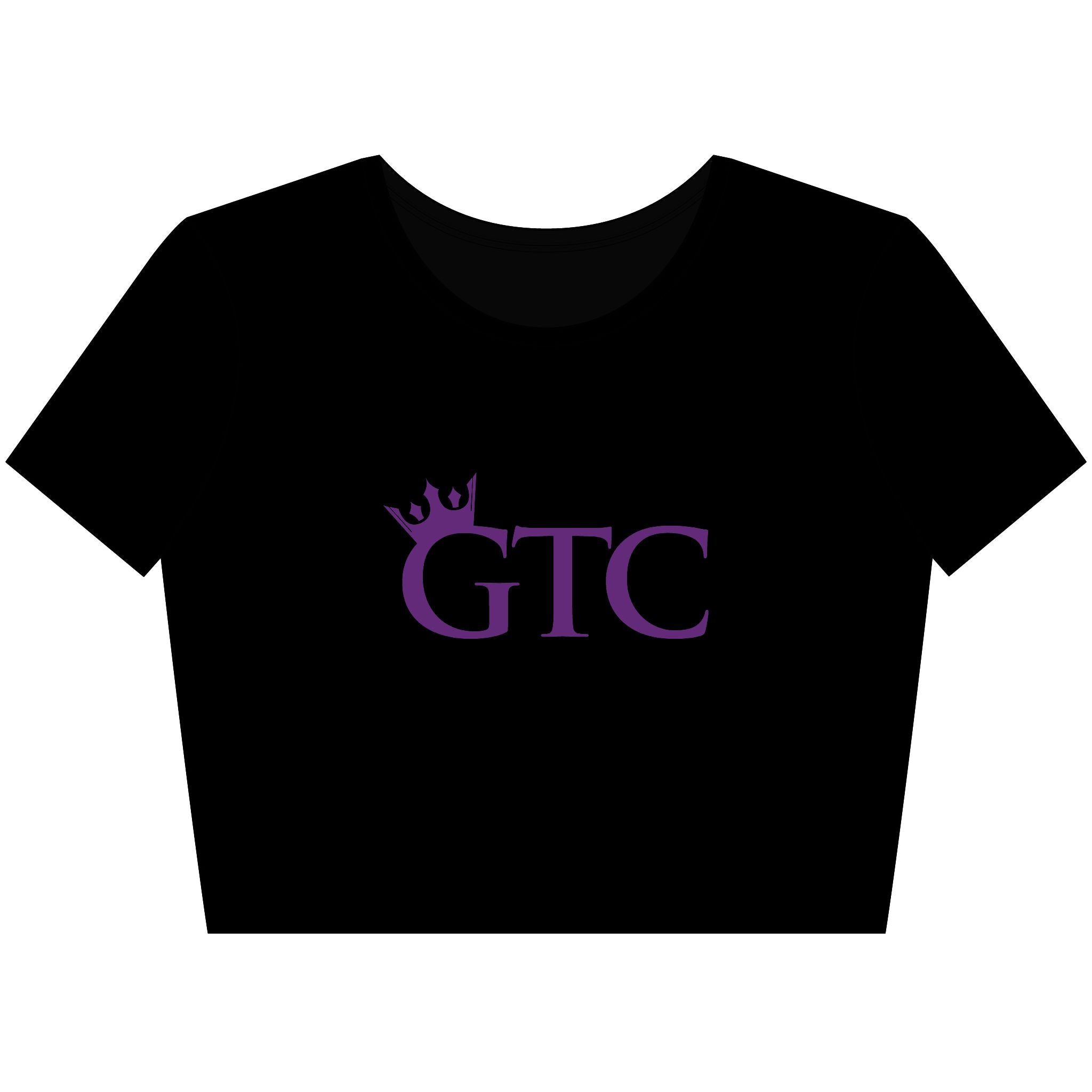 GTC Purple Elite Performance Workout Crop T-Shirt