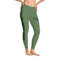 GTC On The Money Green Slogan Leggings
