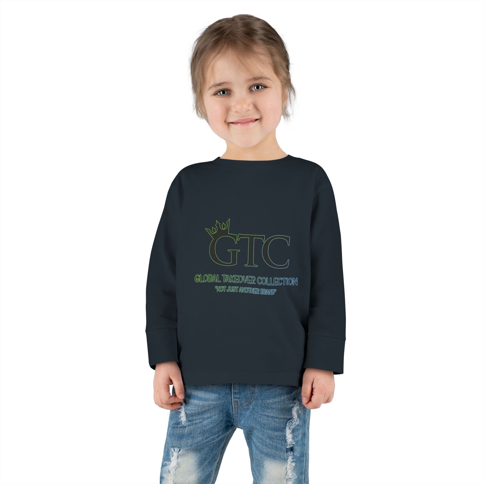 GTC Multi-color Logo Toddler Long Sleeve T-Shirt