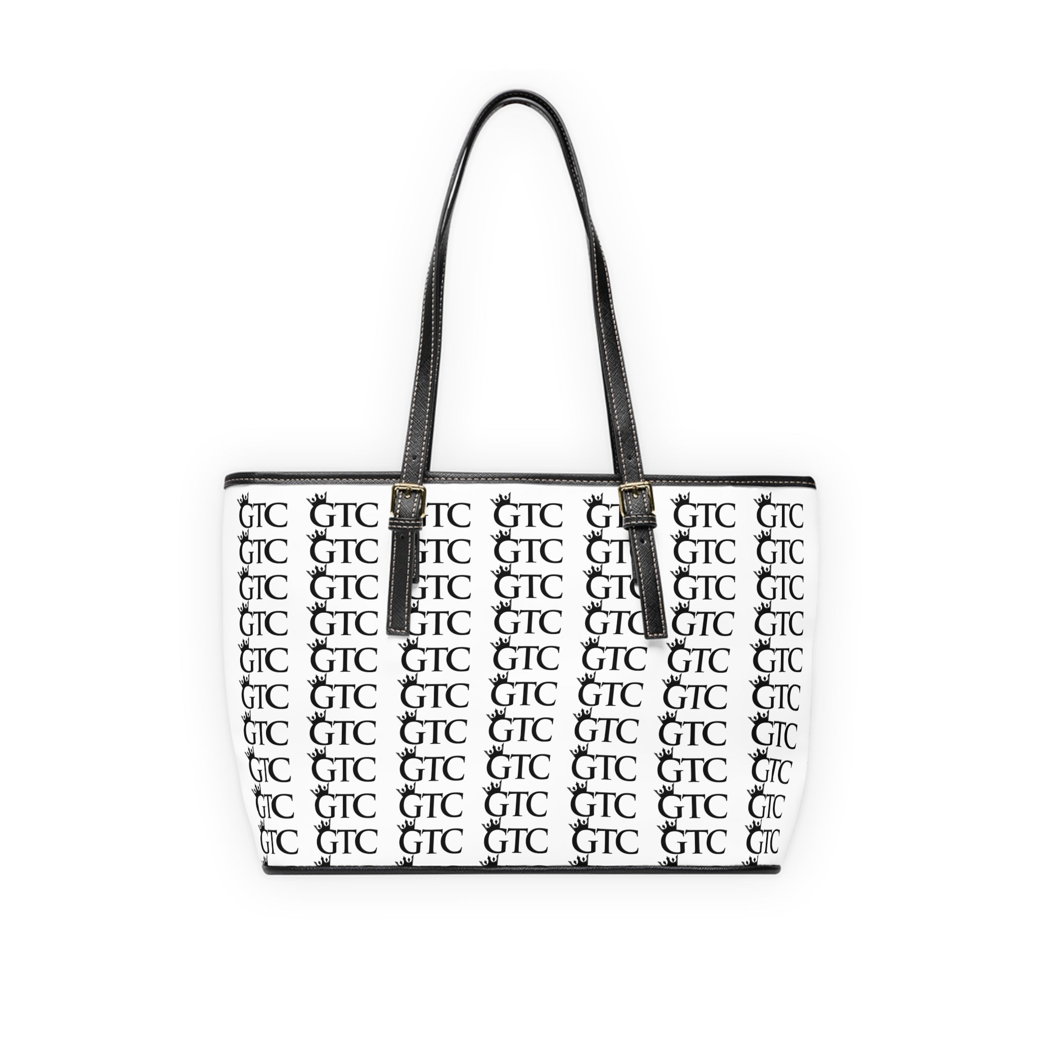 GTC White PU Leather Shoulder Bag