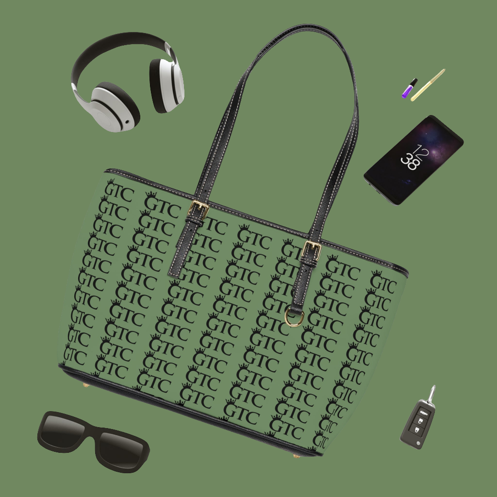 GTC Money Green PU Leather Shoulder Bag